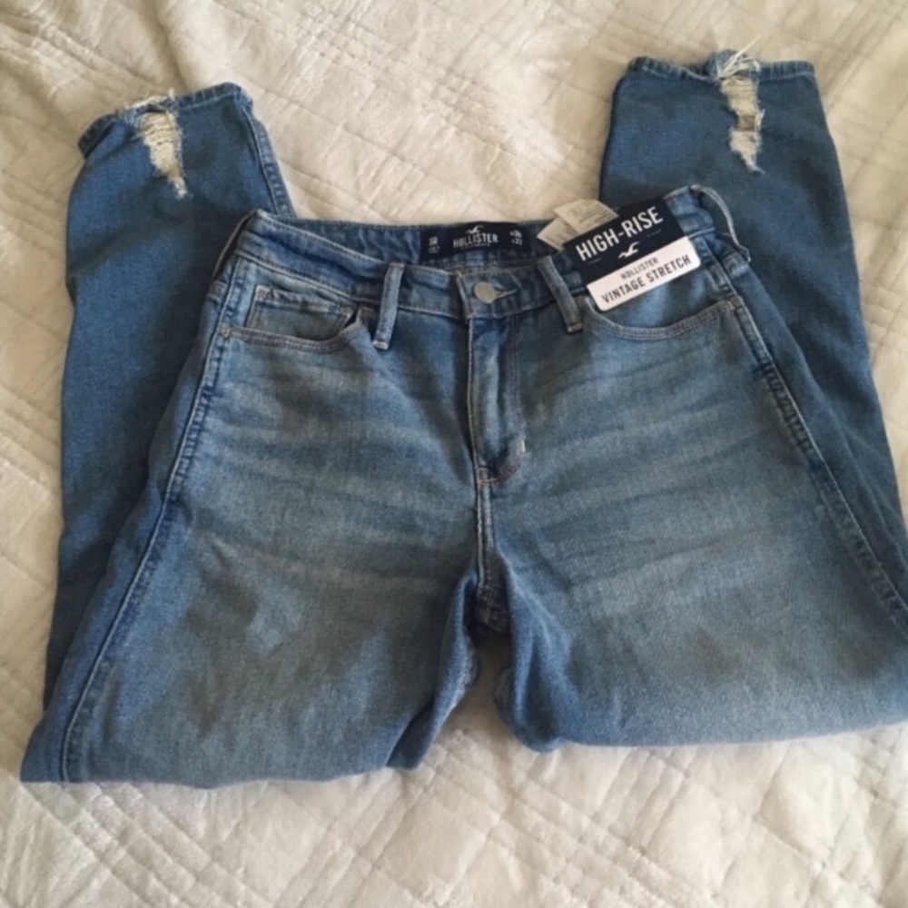 hollister mom jeans